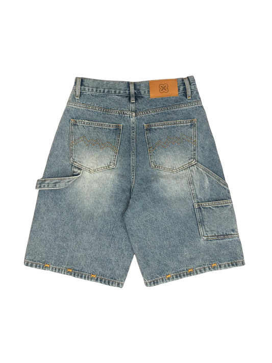 WIRED DENIM SHORTS - BACK